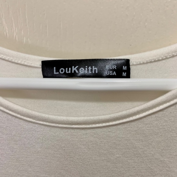 LouKeith Womens Tank Top - Cream - Picture 4 of 12